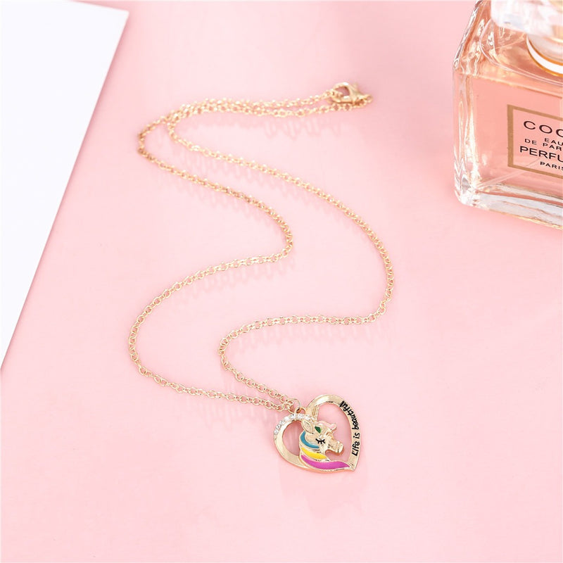 Korean BBF Unicorn Necklace