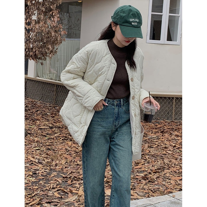 ☆韓国の人気☆【COVERNAT】☆(W) QUILTED JACKE.T☆ Limited-edition New Cropped Quilted Barn Jacket™ For Women
