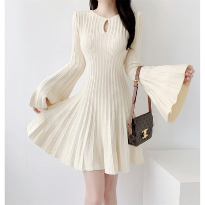 Korean Long Sleeve Knitted Dress