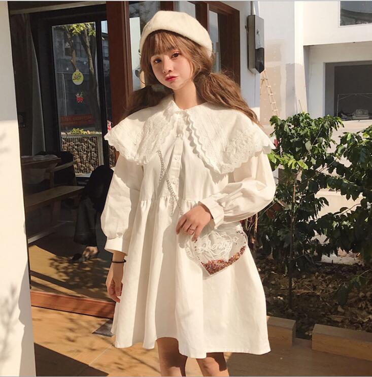 Korean Chic Double Collar Dress