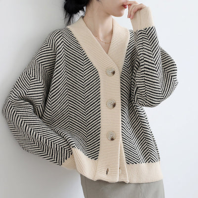 Vintage Korean Knitted Cardigan