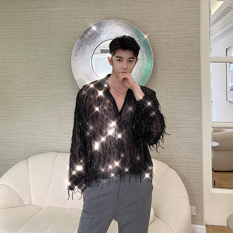 Korean Sequin Shirt