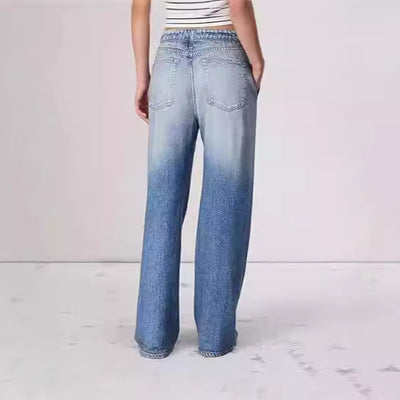 Korean Women's Wide Jeans