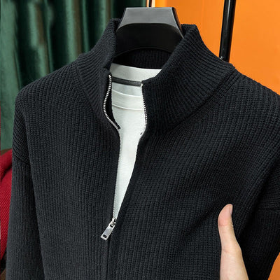 Korean Men's Zip Cardigan