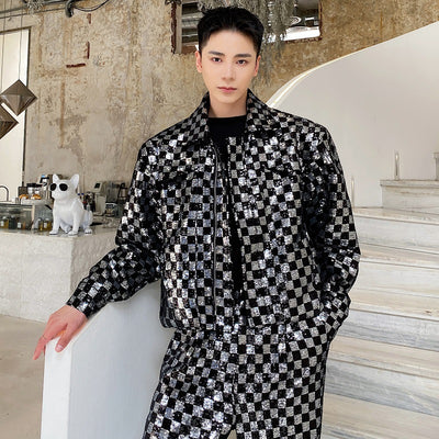 Korean Men's Sequin Jacket