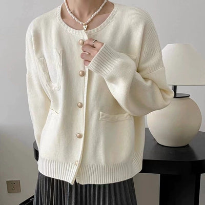 Cardigan Tricoté Coréen Femme