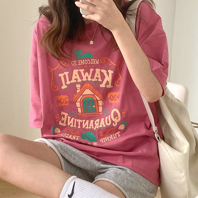 Korean Cotton Short Sleeve T-Shirt