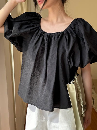 Korean Puff Sleeve T-shirt