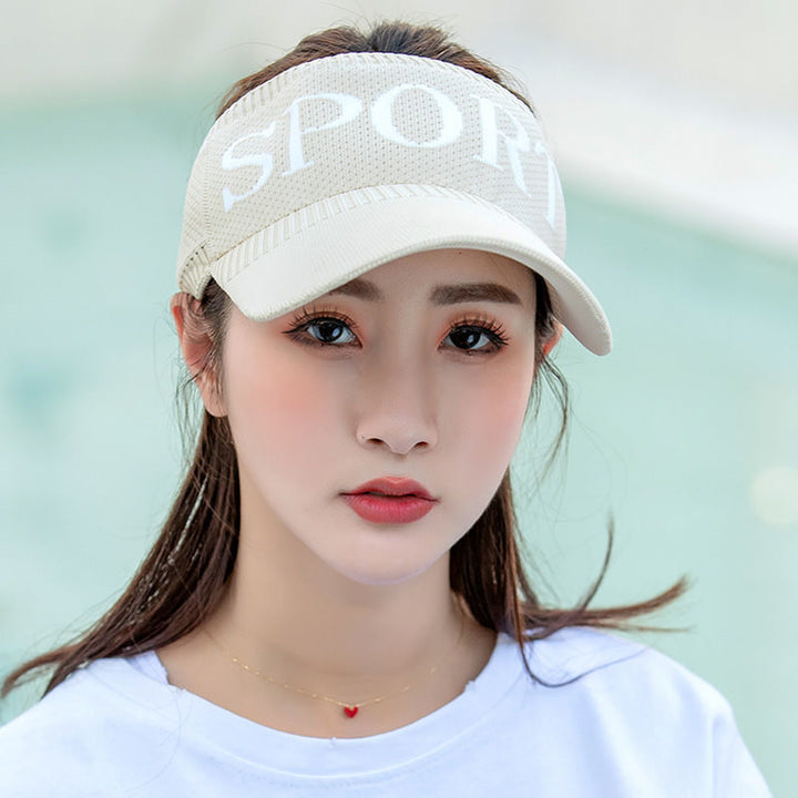 [REST&RECREATION] WIDE SUN VISOR キャップ★新作★韓国★人気 WOMEN NEW ERA TALL VISOR ベージュ 071779857