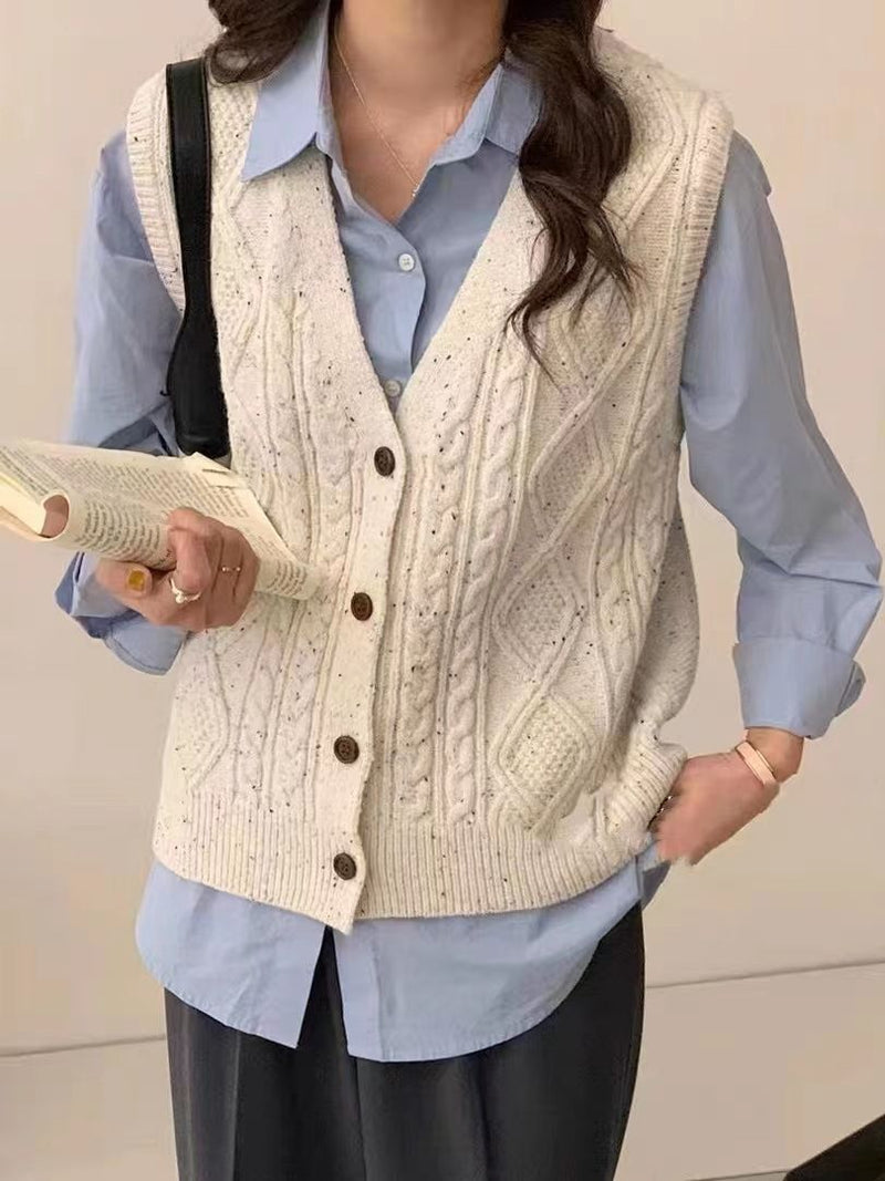 Korean Sleeveless Knitted Vest