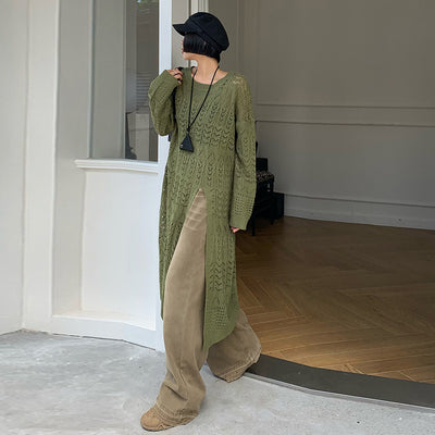 Korean Slit Sweater Dress