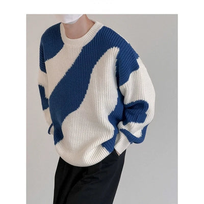 Korean Pattern Oversized Sweater