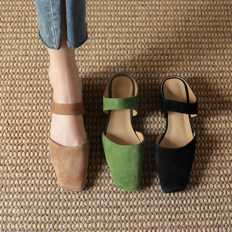 Korean Flat Mules for Women