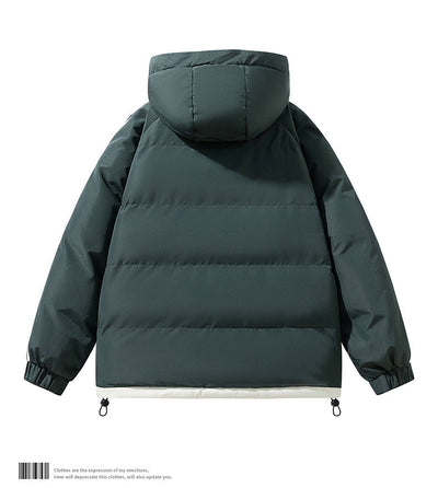 Korean Men's Hooded Thick Jacket