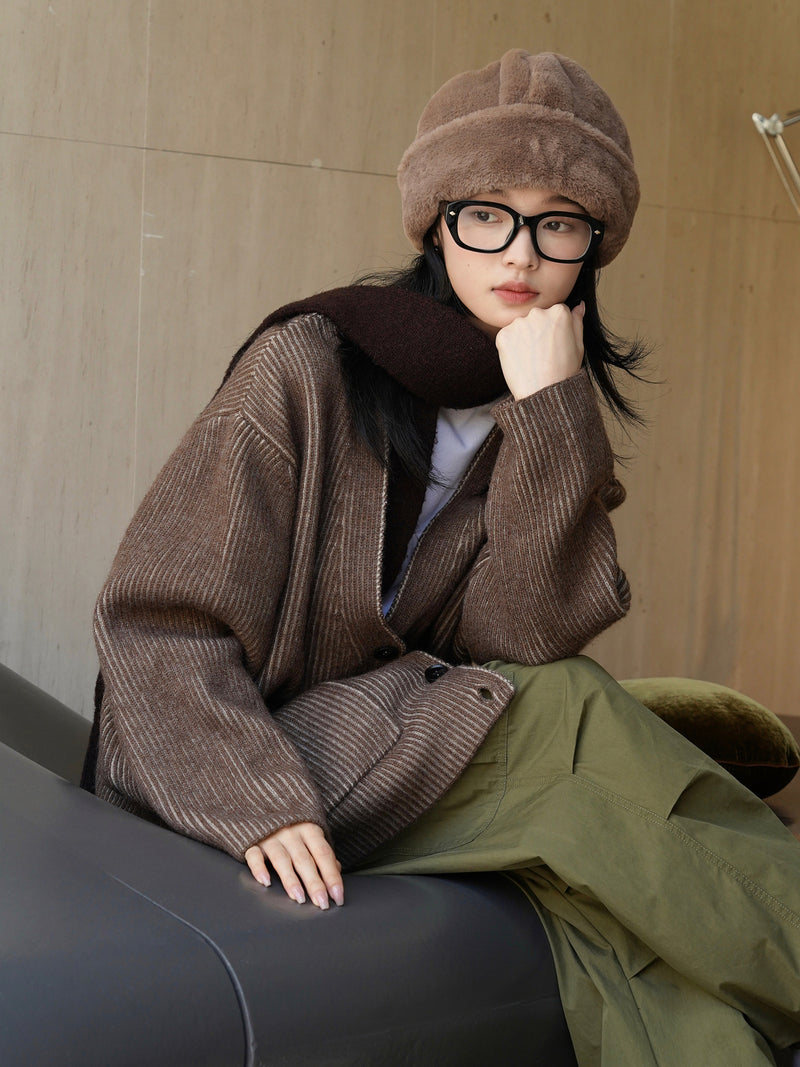 Korean Brown Cardigan