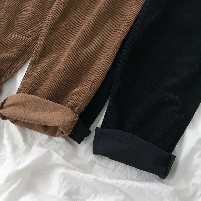 Korean Corduroy Wide Leg Pants