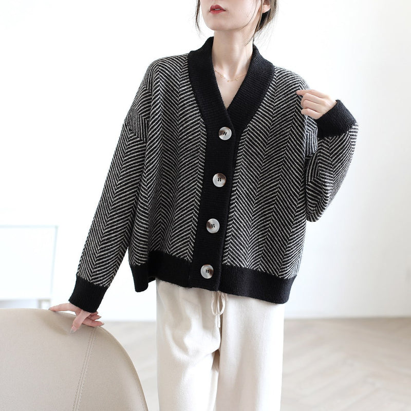 Vintage koreanische Strickjacke