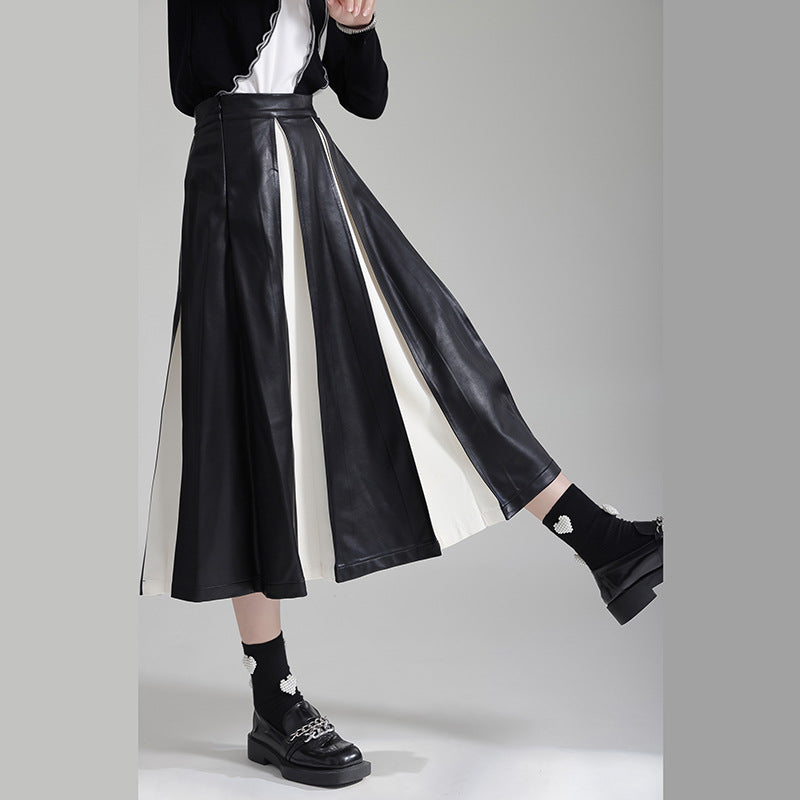 Korean Pleated Long Skirt