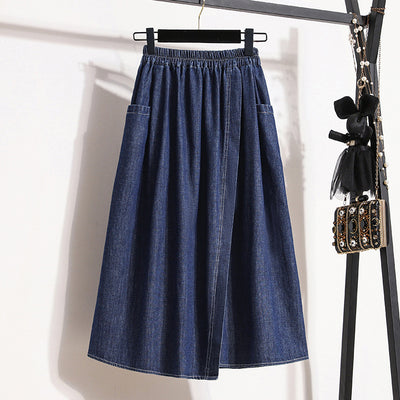 Korean High Waist Denim Skirt