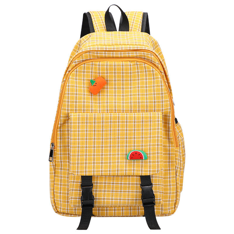 Koreanischer karierter Rucksack