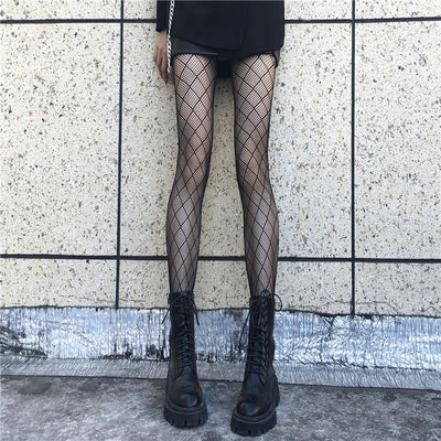 Korean Black Fishnet Stockings