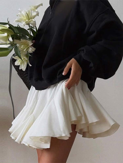 Koreanisches Mini-Plisseekleid