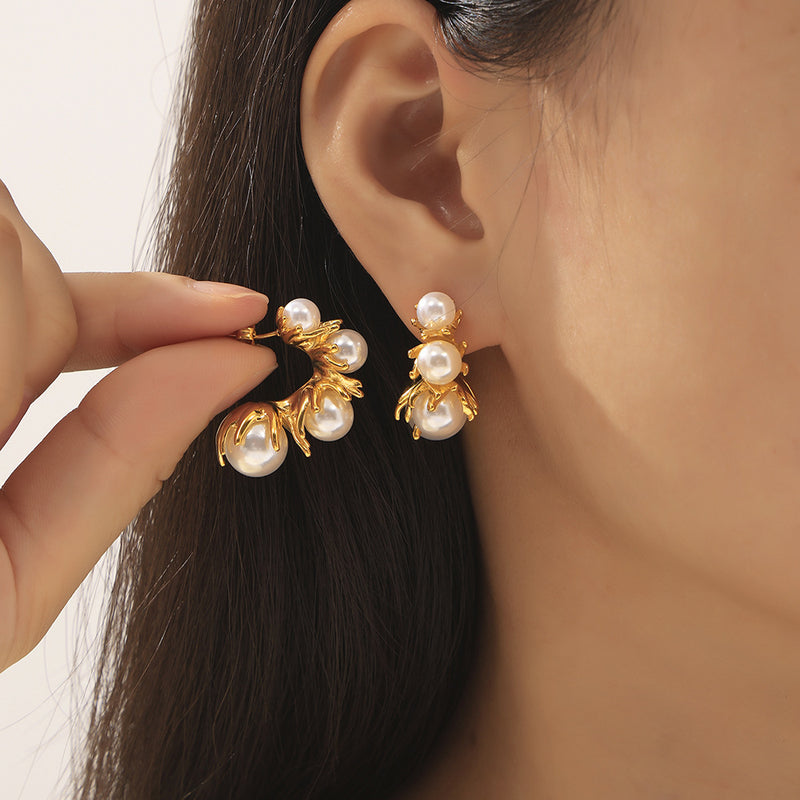 Korean Pearl Earrings