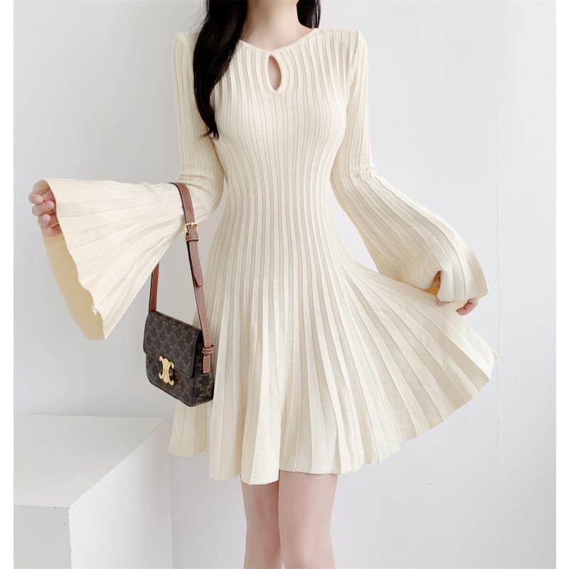 Korean Long Sleeve Knitted Dress