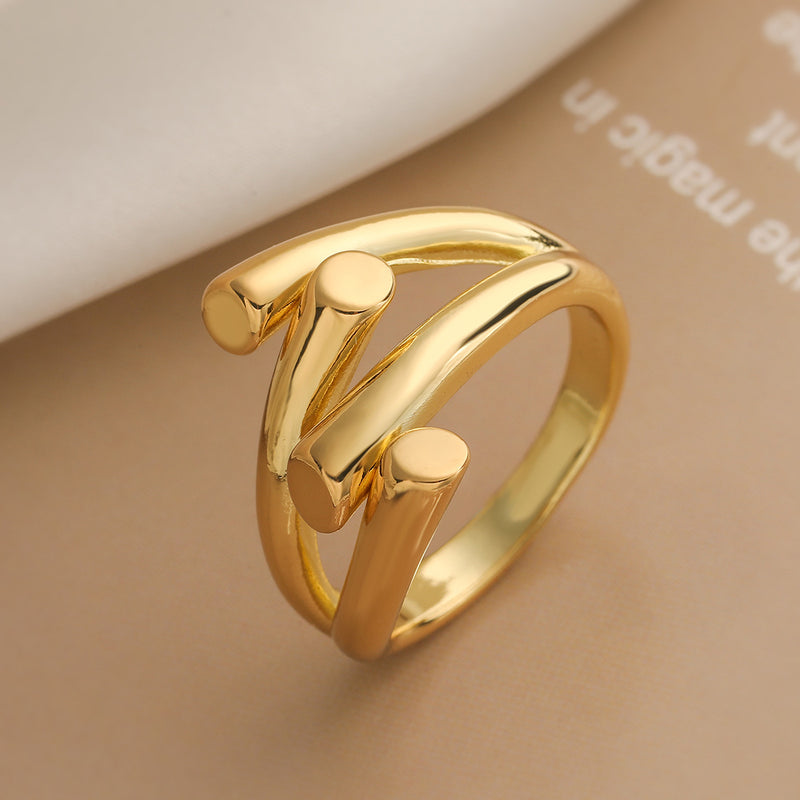 Korean Geometric Ring for Women