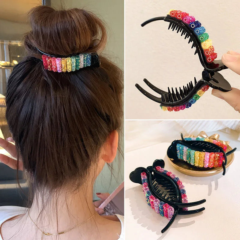 Korean Rainbow Hair Clips