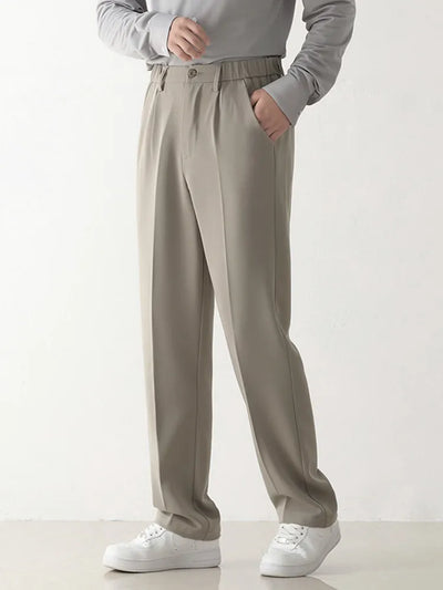 Pantalon Semi-Large Élégant - Style Coréen