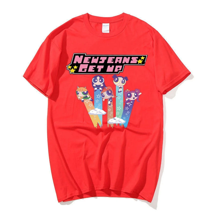 NewJeans Cartoon Summer T-Shirt | Koreanxwear – KoreanxWear