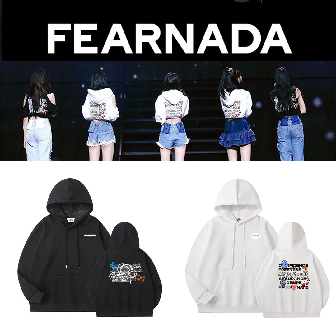 Hoodie FEARNADE LE SSERAFIM | Koreanxwear – KoreanxWear Hoodie FEARNADE LE SSERAFIM | Koreanxwear – KoreanxWear
