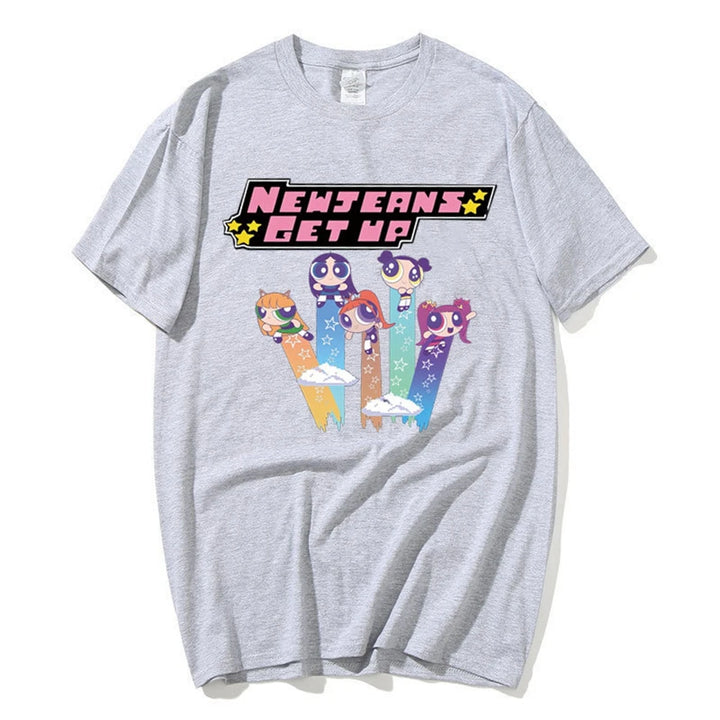 NewJeans Cartoon Summer T-Shirt | Koreanxwear – KoreanxWear