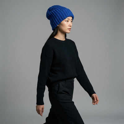 Mannequin adult - Bonnet oversize - Bleu
