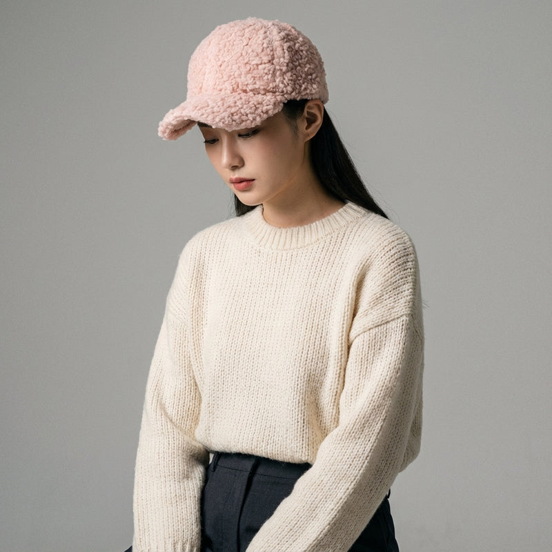 Casquette baseball femme Coréenne douce et chaude pour l&