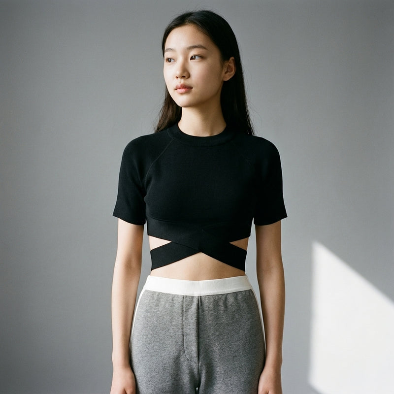 Mannequin teen - Crop Top Blackpink - Beige / S