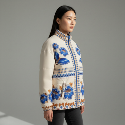 เสื้อแจ็คเก็ตวินเทจหนา สไตล์เกาหลี สำหรับผู้หญิง