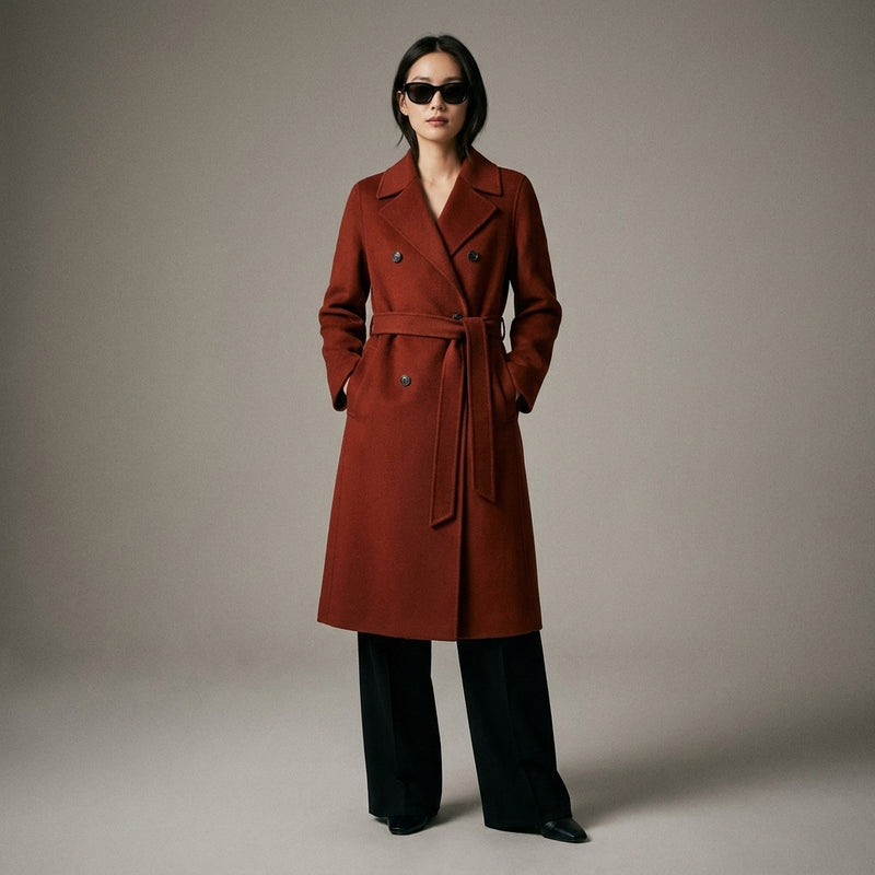 Manteau Long Cachemire Double Face | Koreanxwear – KoreanxWear
