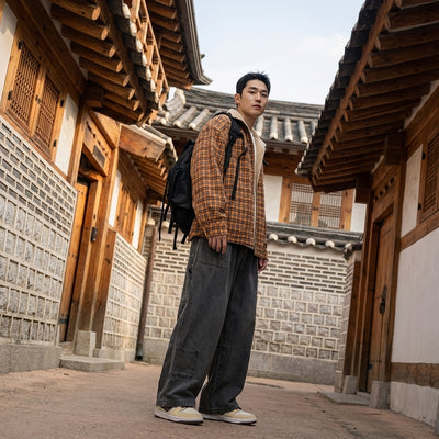 Jeans droit homme coupe ample et large - Mode Coréenne Streetwear Koreanxwear