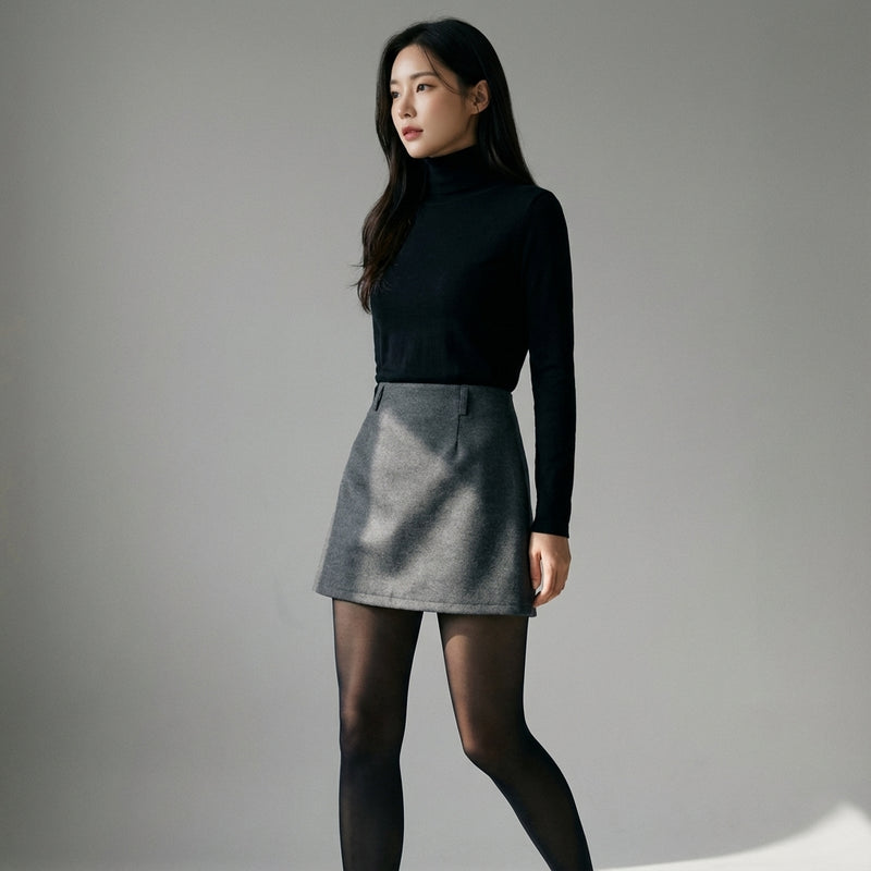 Jupe courte moulante femme noire - Mode Coréenne Koreanxwear - Taille M