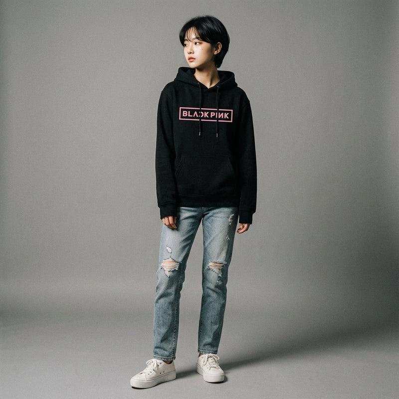 Mannequin teen - Sweat Blackpink Rose - Noir / XS