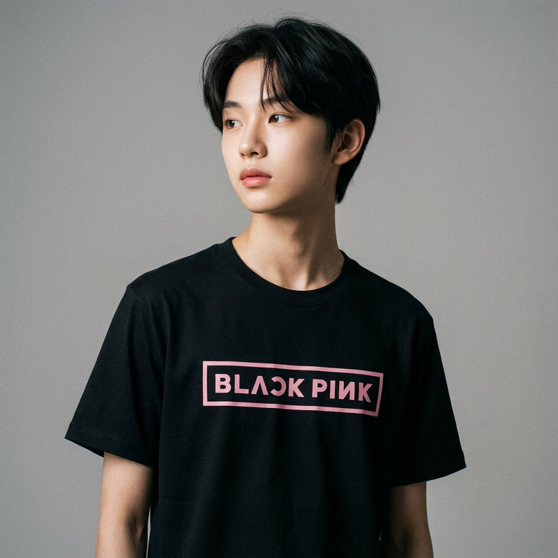 Mannequin teen - T Shirt Blackpink Rose - Noir / XS