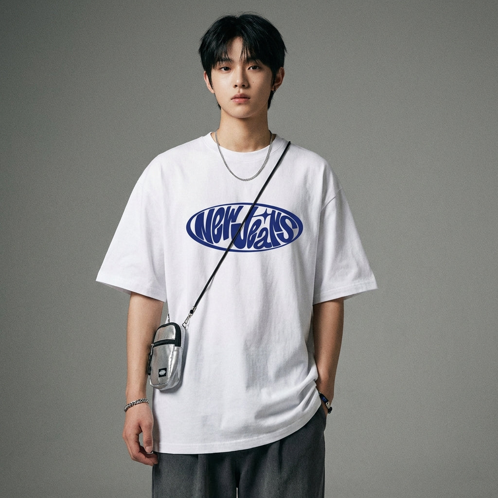 NewJeans Bunny Oversized T-Shirt | Koreanxwear – KoreanxWear