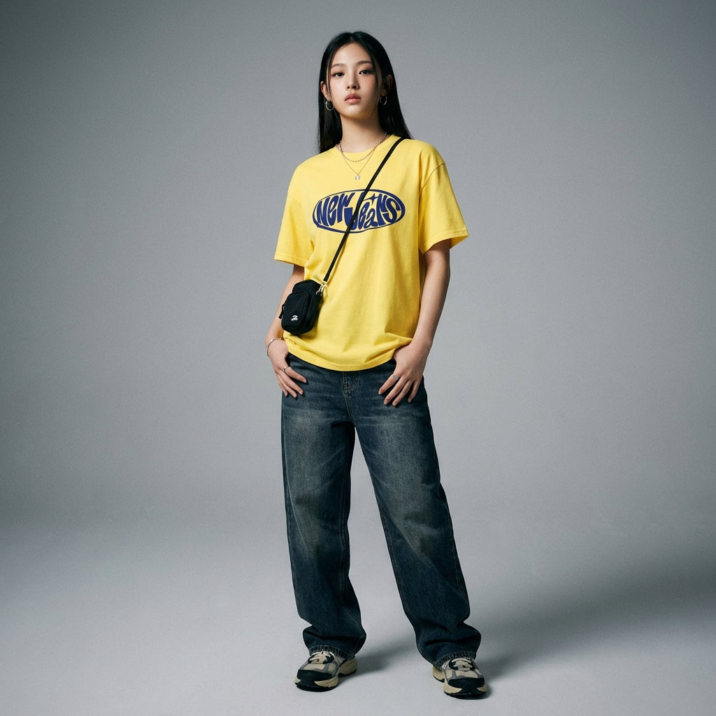 NewJeans Bunny Oversized T-Shirt | Koreanxwear – KoreanxWear