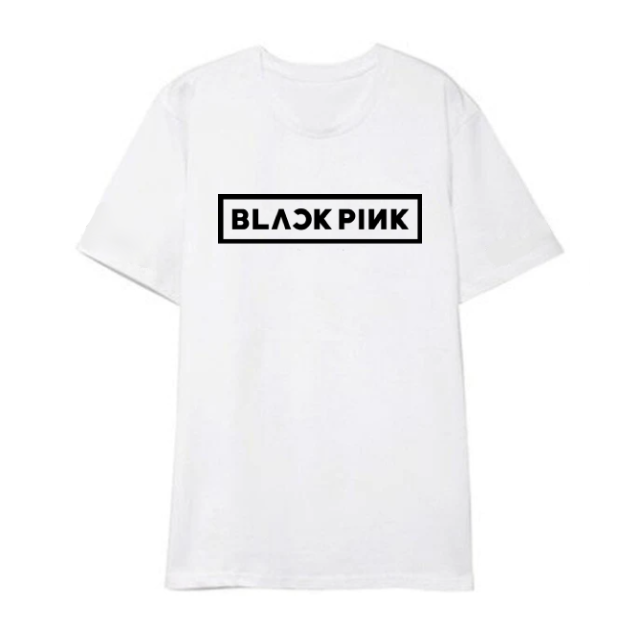 BLACKPINK Tシャツ LOGO WHITE Mサイズ Blackpink T Shirt | KoreanxWear