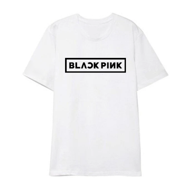 T Shirt Blackpink blanc