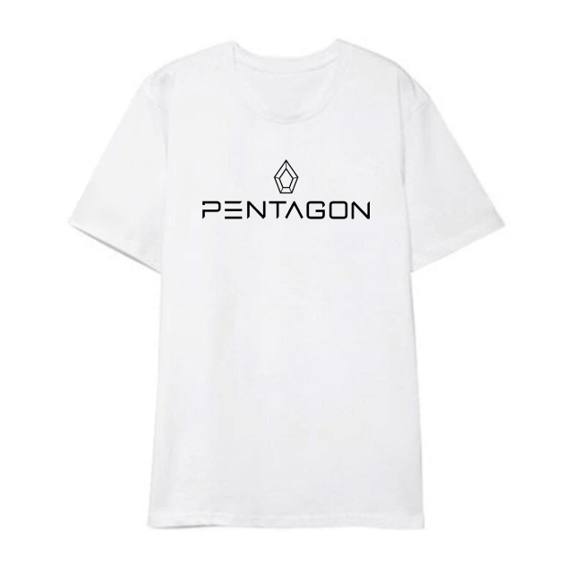 T Shirt Pentagon blanc