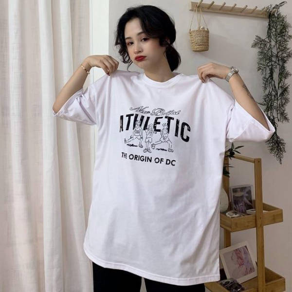 T Shirt Coréen Musculation Blanc