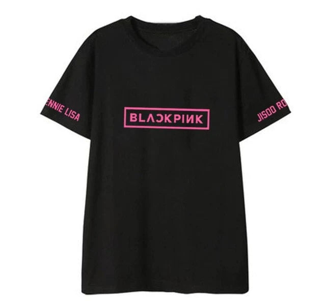 T Shirt Blackpink PINK noir
